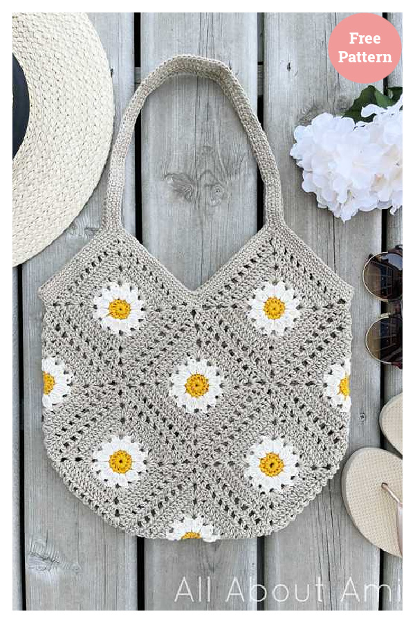 Breezy Days Daisy Bag Free Crochet Pattern