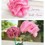 Carnation Flower Free Crochet Pattern and Video Tutorial