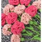 Carnation Free Crochet Pattern and Video Tutorial