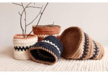 Copenhagen Baskets Free Crochet Pattern