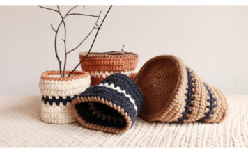 Copenhagen Baskets Free Crochet Pattern