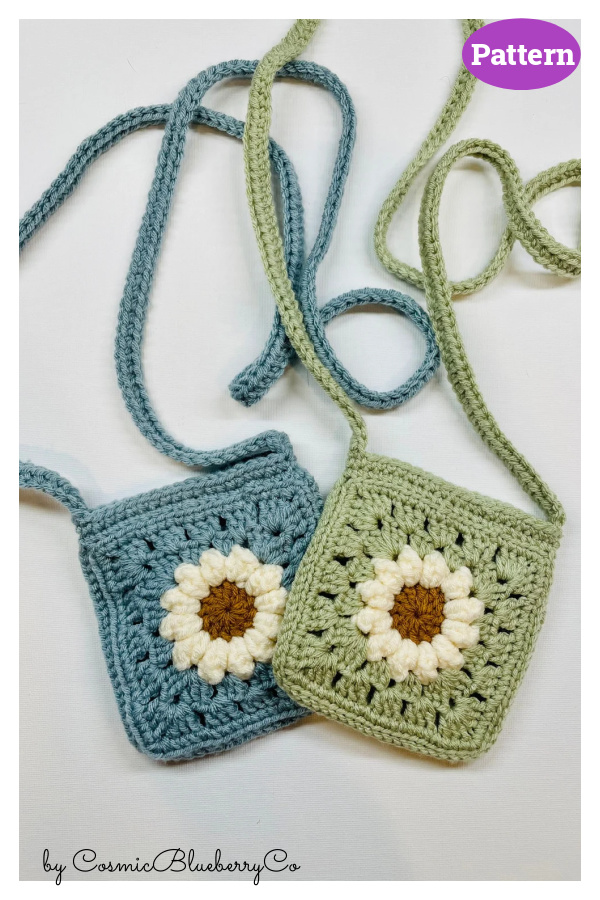Daisy Crossbody Purse Crochet Pattern