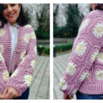 Daisy Dreams Cardigan Sweater Free Crochet Pattern