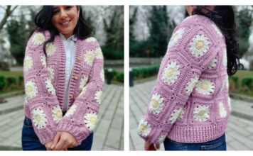 Daisy Dreams Cardigan Sweater Free Crochet Pattern