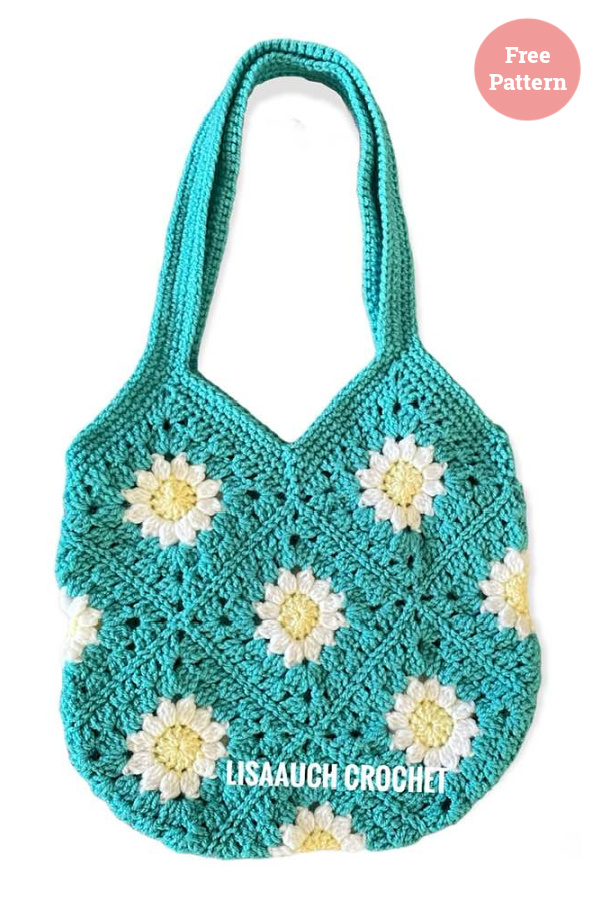 Daisy Granny Bag Free Crochet Pattern