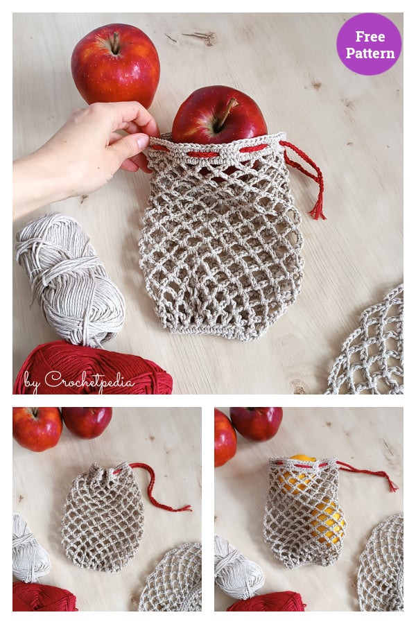 Easy Produce Bag Free Crochet Pattern