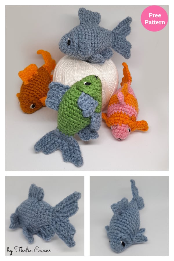 Friday the Fish Amigurumi Free Crochet Pattern 