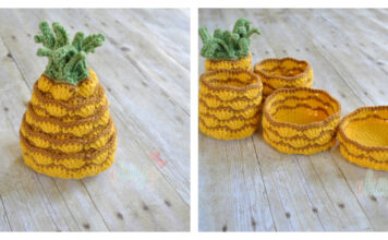 Fruit Nesting Bowls Free Crochet Pattern
