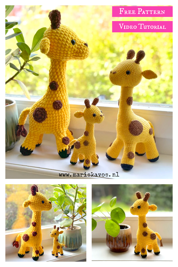 Giraffe Amigurumi Free Crochet Pattern and Video Tutorial 