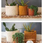 Herringbone Basket Free Crochet Pattern