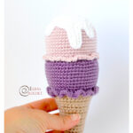 Ice Cream Cone Free Crochet Pattern