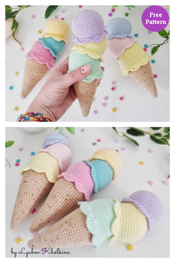 Ice Cream Free Crochet Pattern