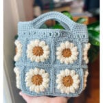 Mini Daisy Tote Bag Crochet Pattern