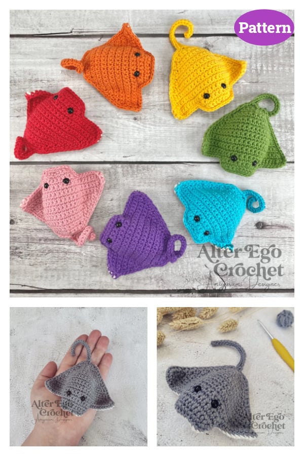 NO SEW Amigurumi Ray Crochet Pattern