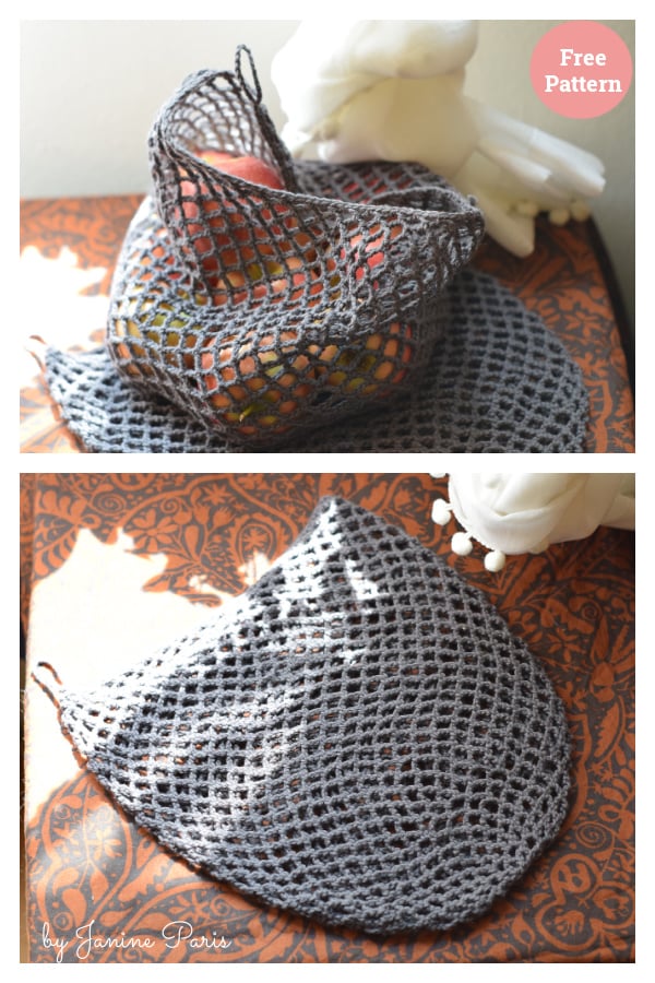 Net Produce Sack Free Crochet Pattern