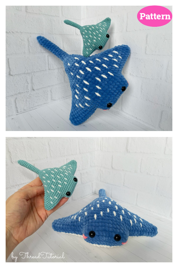 Ocean Nursery Toy Stingray Crochet Pattern