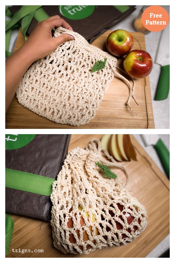 Produce Bag Free Crochet Pattern