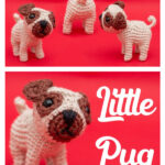 Pug Amigurumi Free Crochet Pattern and Video Tutorial