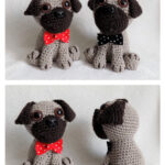 Pug in a Bowtie Free Crochet Pattern