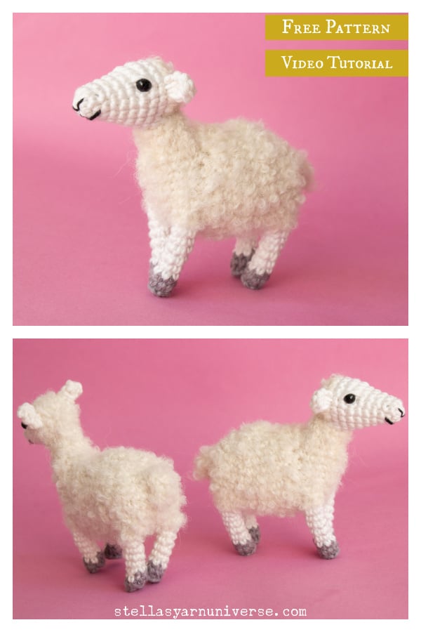 Sheep Amigurumi Free Crochet Pattern and Video Tutorial