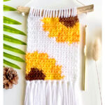 The Teeny Weanie Sunflower Wall Hanging Free Crochet Pattern