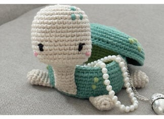 Turtle Jewelry Box Free Crochet Pattern