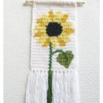 Yellow Flower Mini Wall Hanging Crochet Pattern