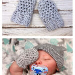Baby Mittens Free Crochet Pattern and Video Tutorial