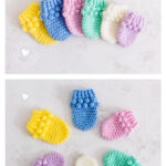 Bobble Baby Mittens Free Crochet Pattern and Video Tutorial