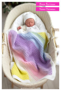 C2C Baby Blanket Free Crochet Pattern and Video Tutorial