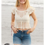 California Dream Lace Top with Flounce Free Crochet Pattern