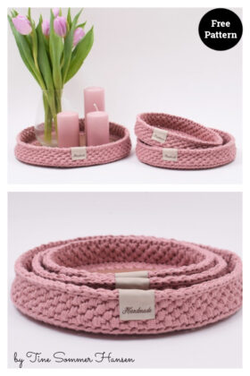 6 Modern Style Tray Free Crochet Patterns