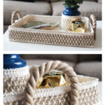 Decorative Tray and Vase Cozy Set Free Crochet Pattern