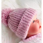 Easy Herringbone Baby Hat Crochet Pattern