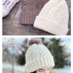 Herringbone Hat Free Crochet Pattern and Video Tutorial