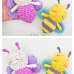Mini Butterfly or Bee Amigurumi Free Crochet Pattern