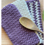 Simple Moss Wash Cloth Free Crochet Pattern and Video Tutorial