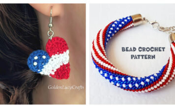 American Flag Inspired Projects Crochet Pattern Jewelry