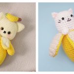 Banana Cat Amigurumi Crochet Patterns