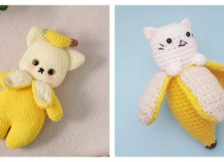 Banana Cat Amigurumi Crochet Patterns