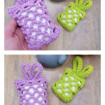 Bunny Ears Soap Sack Free Crochet Pattern