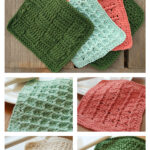 Classic Dishcloth Set Free Crochet Pattern and Video Tutorial