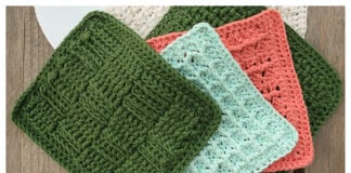 Classic Dishcloth Set Free Crochet Pattern and Video Tutorial