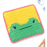 Frog Coaster Free Crochet Pattern