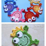 Hoppy Frogs Applique Crochet Pattern