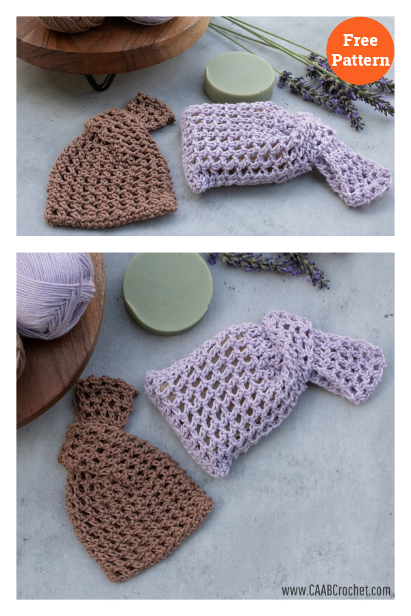 Knotted Soap Sack Free Crochet Pattern