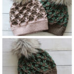 Lattice Beanie Free Crochet Pattern and Video Tutorial