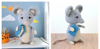 Library Mouse Amigurumi Free Crochet Pattern