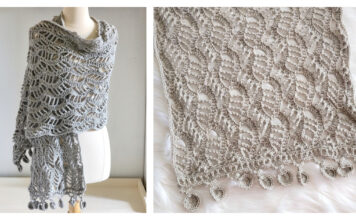 Morning Tide Shawl Free Crochet Pattern