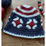 Patriotic Bucket Hat Free Crochet Pattern